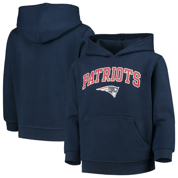 NEW ENGLAND PATRIOTS heavy weight hooded sweat with chunky cord and iphone pouch